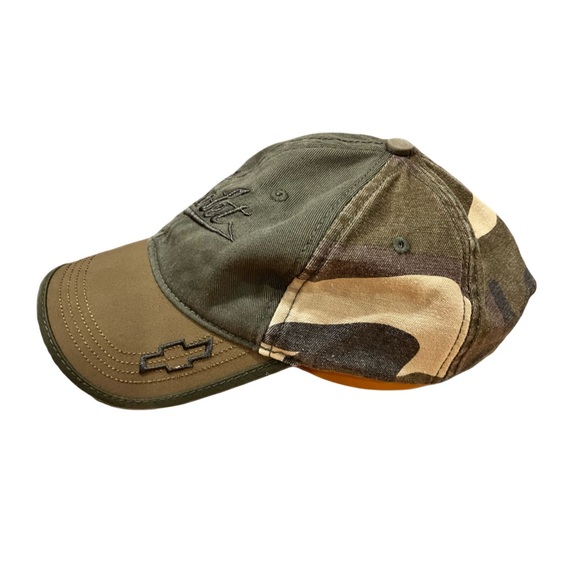 Chevrolet Open Road Ball Cap, One Size, Tan/Green/Camo - Picture 2 of 6